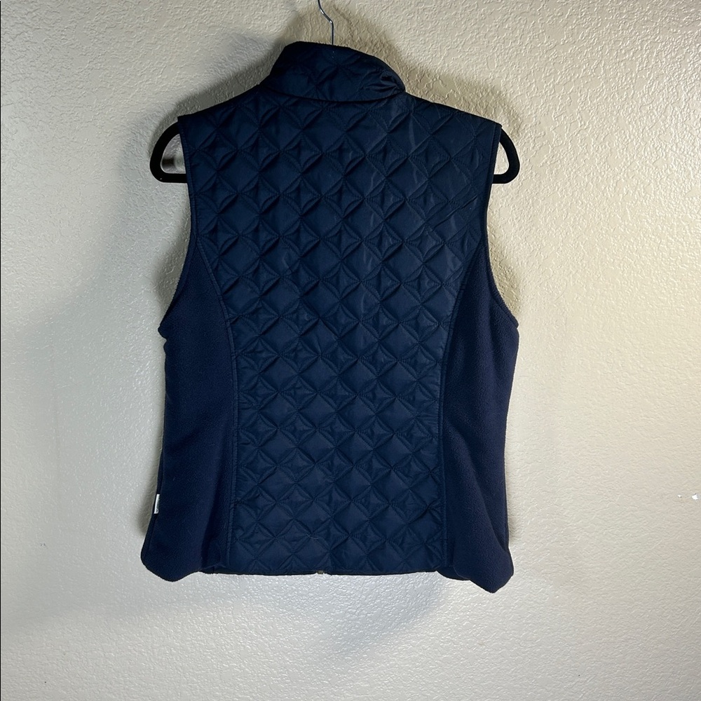 G.H. Bass Navy Quilted Zip-Up Vest with Pockets - Picture 3 of 3